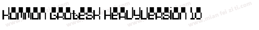 Kommon Grotesk HeavyVersion 1000字体转换